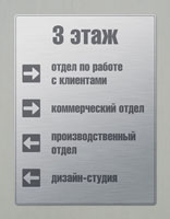Информационная металлическая табличка